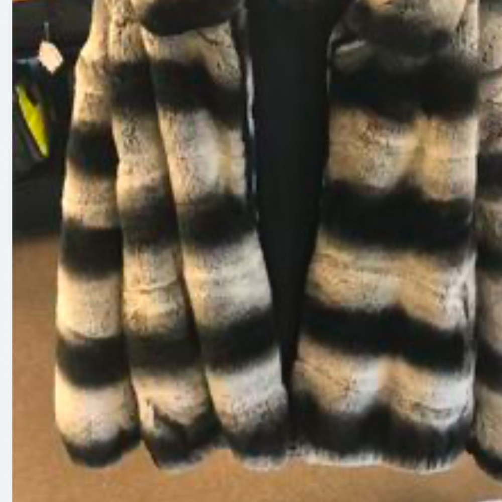Elegant Rosleen rabbit fur coat